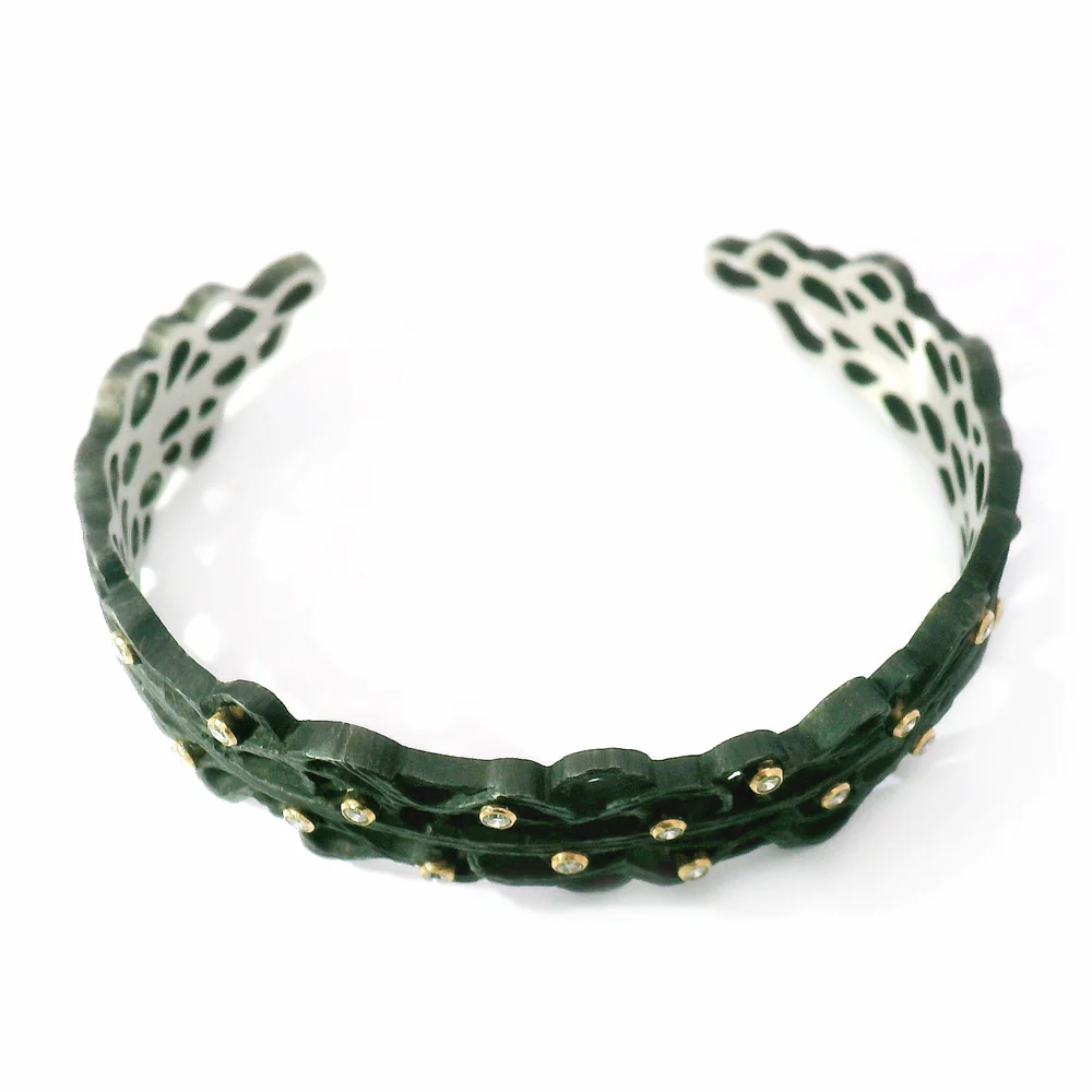 Cobalt Chrome & Diamond Bracelet - "Shadow" - Image 5
