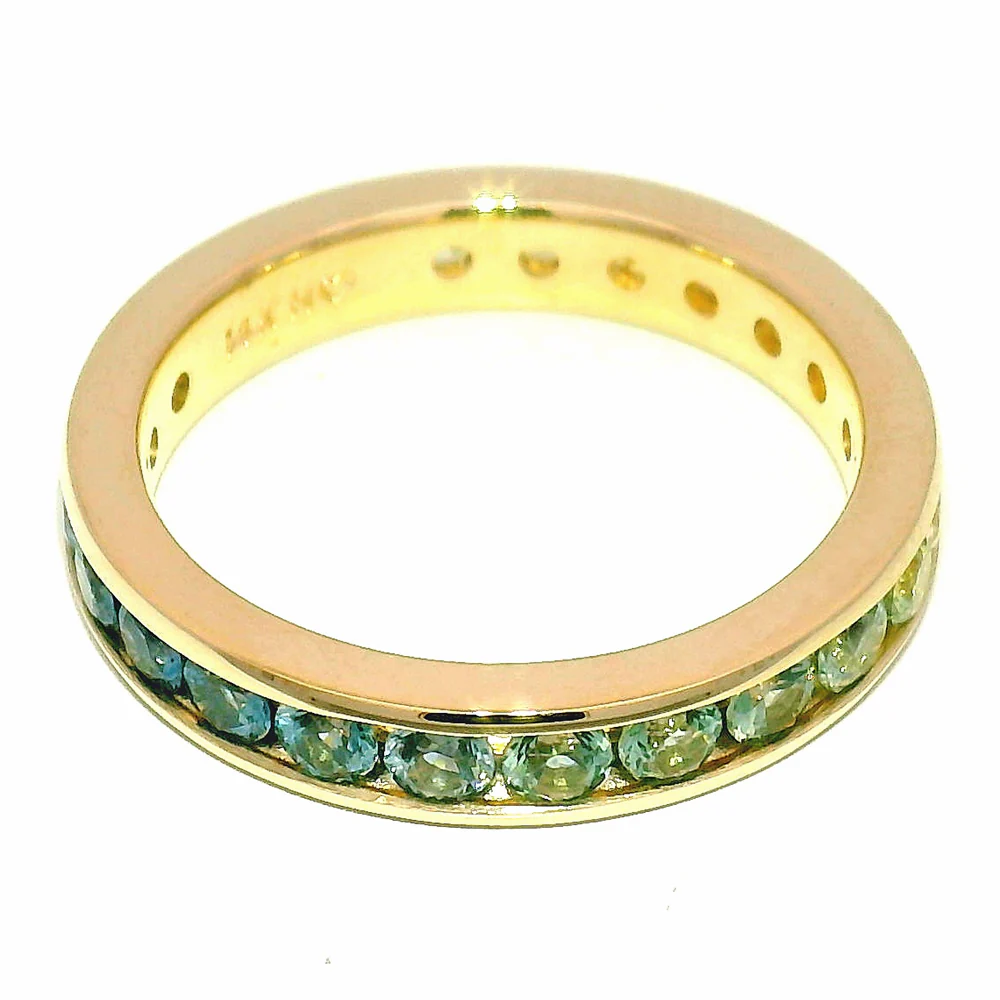 Montana Sapphire Eternity Band - "Balsamroot" - Image 3