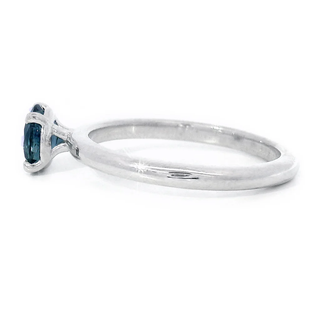 Montana Sapphire Solitaire Engagement Ring - "Couloir" - Image 3