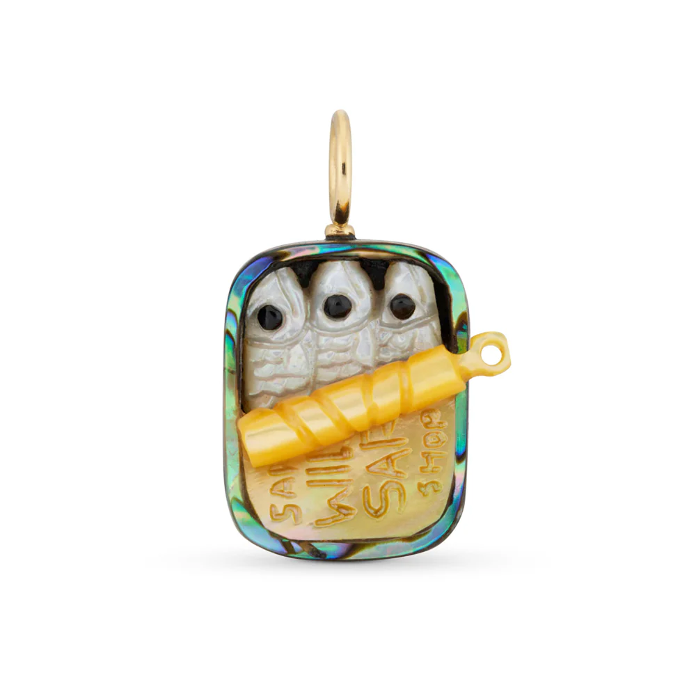 Abalone & Mother of Pearl Pendant - "Sardines"