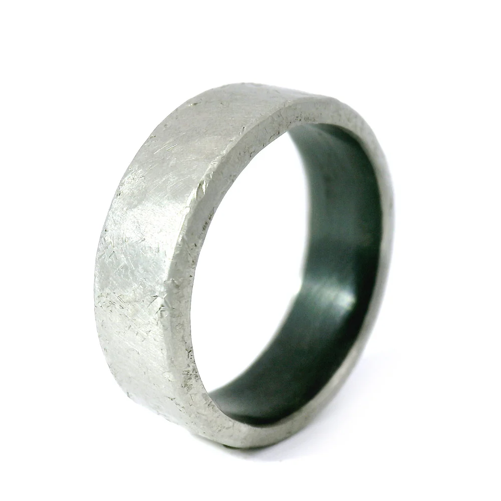 Platinum & Sterling Silver Band - "Stillwater" - Image 3