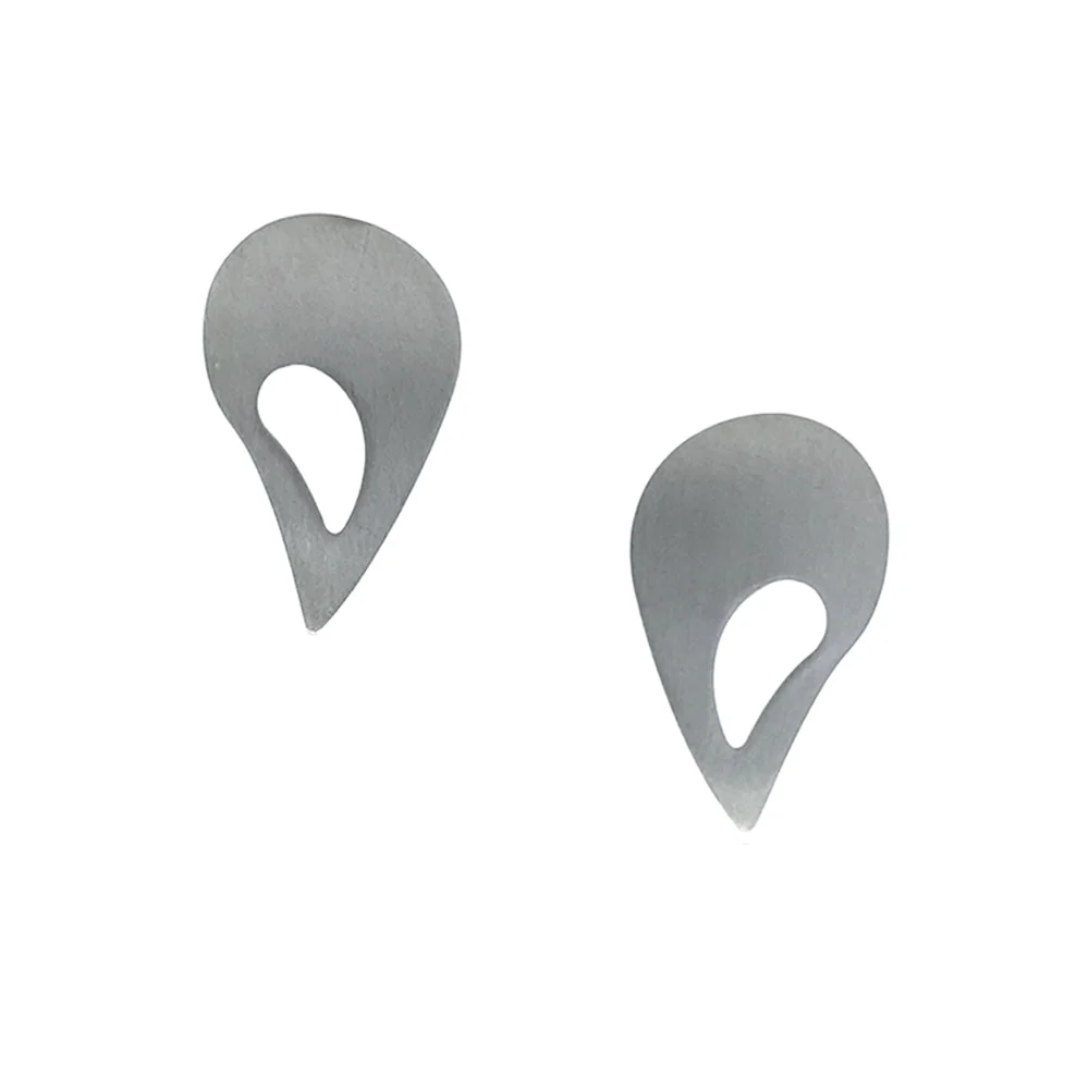 Sterling Silver Earrings - "Paisley Stud"
