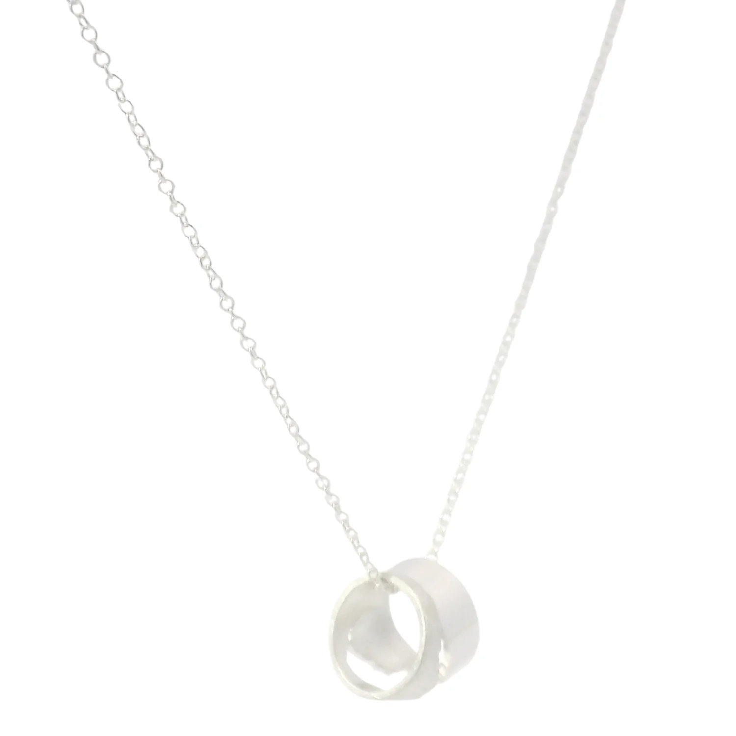 Sterling Silver Interlocking River Pendant - "Yellowstone River" - Image 4