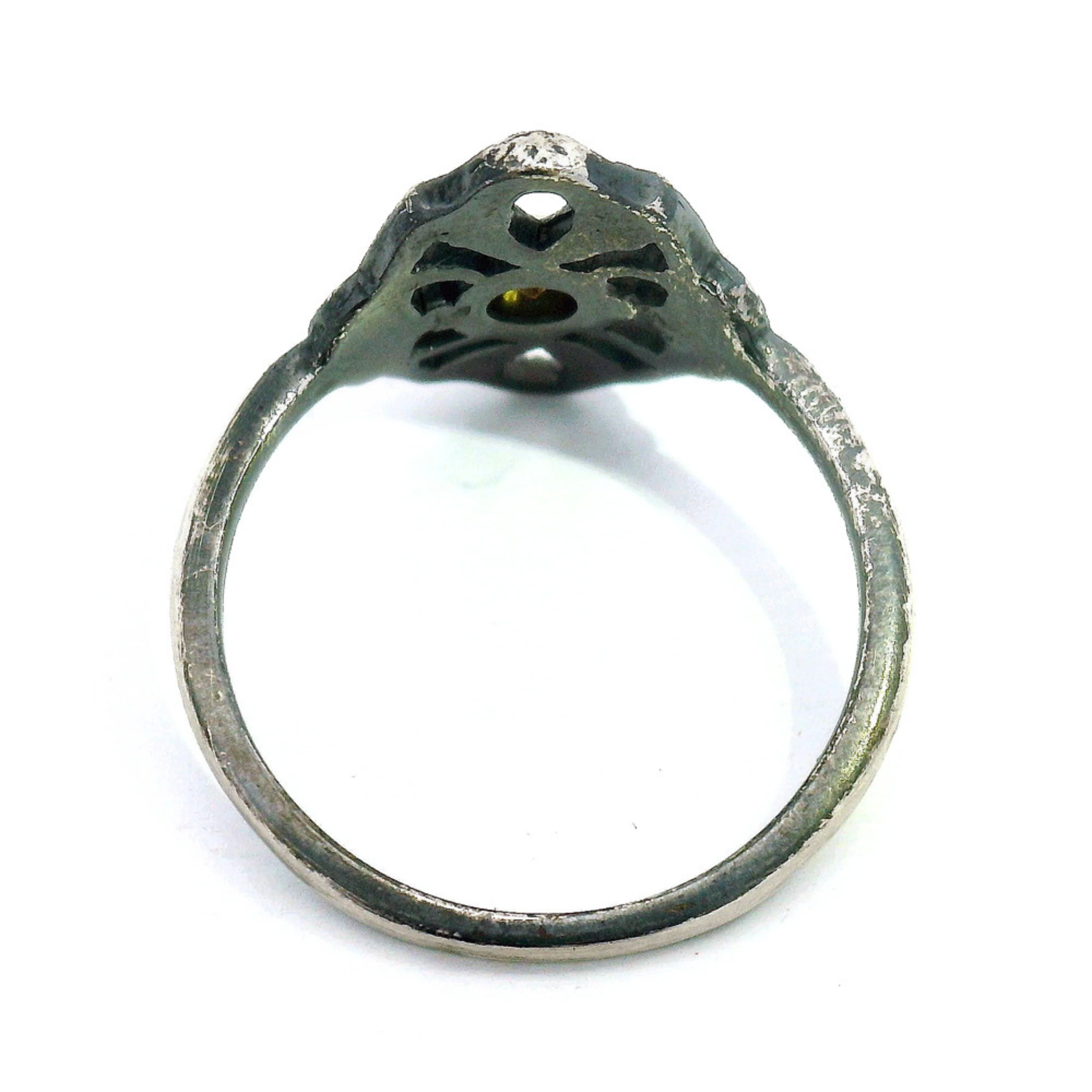 Montana Sapphire & Sterling Silver Ring - "Ember Noir" - Image 7